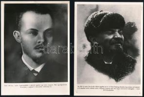 Lenin élete képekben, 9 db feliratozott fotóreprodukció