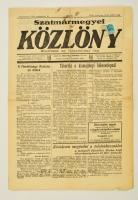 1940 A Szatmármegyei Közlöny két száma a visszatért Erdély híreivel