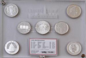 2012. "Wall Street Befektetési gyűjtemény" 7db-os aranyozott és platinázott Ag gyűjtemény ...