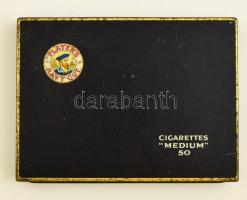 Players Navy Cut fém cigarettás doboz, lekopásokkal, 11x15x1,5 cm