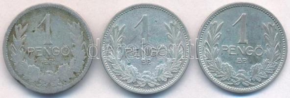 1927. 1P Ag (3x) T:2-,3 patina