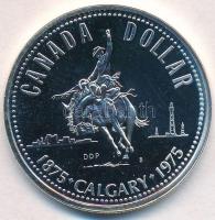 Kanada 1975. 1$ Ag Calgary tanúsítvánnyal T:P Canada 1975. 1 Dollar Ag Calgary with certificate C:P