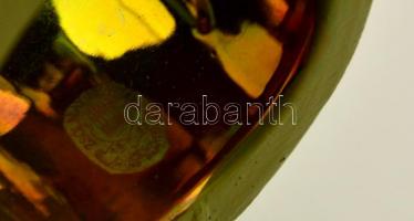 Zsolnay bagoly, eozin mázas, jelzett, hibátlan, m: 17,5 cm