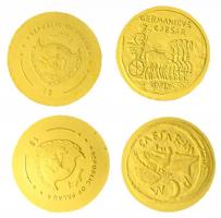Palau 2009. 1$ Au "Augustus Aureus" (0.5g/0.999) + 1$ Au "Germanicus Dupondius" ...