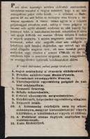 cca 1890 A pesti magisztrátus 1848 március 15-i határozatának hasonmás kiadása, megviselt állapotban