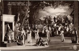 Az ember tragédiája, jelenetek az előadásból - 12 db régi képeslap / 12 pre-1945 postcard