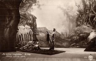 Az ember tragédiája, jelenetek az előadásból - 12 db régi képeslap / 12 pre-1945 postcard