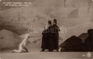 Az ember tragédiája, jelenetek az előadásból - 12 db régi képeslap / 12 pre-1945 postcard