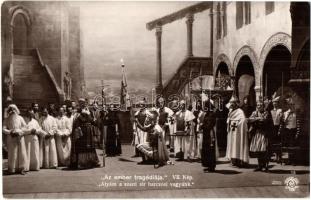 Az ember tragédiája, jelenetek az előadásból - 12 db régi képeslap / 12 pre-1945 postcard