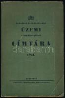 1941 Bp., Budapest Székesfőváros üzemi alkalmazottainak címtára