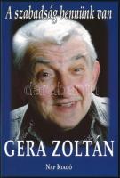 Gera Zoltán (1923-20014) színművész aláírása az őt ábrázoló kép hátoldalán