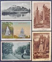 80 db főleg RÉGI magyar és történelmi magyar városképes lap, vegyes minőség / 80 pre-1945 Hungarian and historical Hungarian town-view postcards in mixed quality