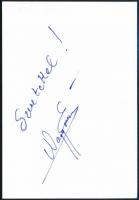 Nagy Ervin (1976-) színész aláírása az őt ábrázoló képen