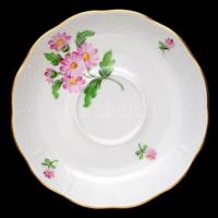 Herendi virág mintás hiányos teás készlet, kézzel festett, jelzett, hibátlan