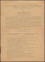 cca 1928 a Magyar Hiszekegyet Terjesztő Országos Bizottság ismertető lapja, 2 p.