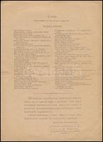 cca 1928 a  Magyar Hiszekegyet Terjesztő Országos Bizottság ismertető lapja, 2 p