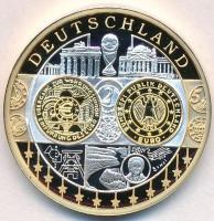 ~2002. Emlékérem az euróövezet országainak közös valutájáról - Németország aranyozott, ezüstözött Cu-Ni emlékérem (35,1mm) T:PP