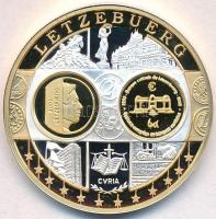 ~2002. Emlékérem az euróövezet országainak közös valutájáról - Luxemburg aranyozott, ezüstözött Cu-Ni emlékérem (35,1mm) T:PP
