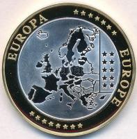 ~2002. "Emlékérem az euróövezet országainak közös valutájáról - Monaco" aranyozott, ezüstö...