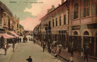 Zimony, Zemun, Semlin - 3 db régi városképes lap / 3 pre-1945 town-view postcards