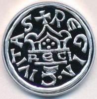 DN " Magyarok Kincstára - Lancea Regis" ezüstözött Cu emlékérem replika tanúsítvánnyal (40...