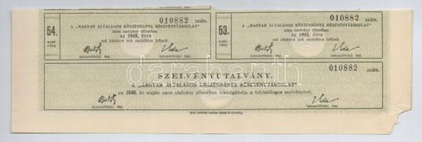 Budapest 1926. "Magyar Általános Kőszénbánya Részvénytársulat" részvénye 200P-ről, szelvén...