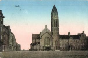 9 db régi cseh városképes lap / 9 pre-1945 Czech town-view postcards
