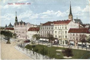9 db régi cseh városképes lap / 9 pre-1945 Czech town-view postcards