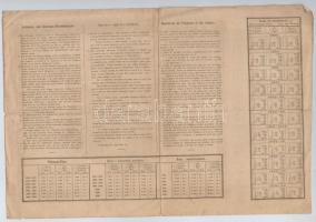 Szerb Királyság / Belgrád 1888. "Államkötvény arany 10Fr-ról" Osztrák-Magyar 7kr-os bélyeg...