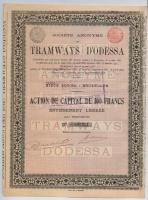 Szerb Királyság / Belgrád 1888. "Államkötvény arany 10Fr-ról" Osztrák-Magyar 7kr-os bélyeg...