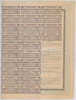 Szerb Királyság / Belgrád 1888. "Államkötvény arany 10Fr-ról" Osztrák-Magyar 7kr-os bélyeg...