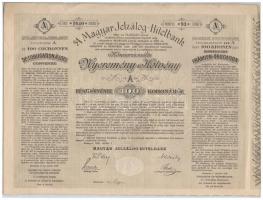 Budapest 1899-1941. 8xklf kölcsön kötvény és nyereménykötvény tétel, közte 1906. "A Magyar Jelz...