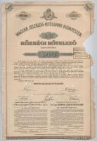 Budapest 1899-1941. 8xklf kölcsön kötvény és nyereménykötvény tétel, közte 1906. "A Magyar Jelz...