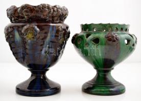 Fazekas kerámia tárgyak ( 8 db), több jelzett ( Badár stb), összesen: 8 db, apró lepattanásokkal, m:...