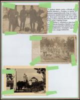 1917 A 60. egri, cs. és kir. gyalogezred története- Gyűjtemény kezdemény 6 db érdekes eredeti fotóva...