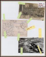 1917 A zombori 23. cs. és kir. gyalogezred története- Gyűjtemény kezdemény 5 db érdekes eredeti fotó...
