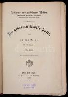 Verne, Jules: Die geheimnisvolle Insel, Wien/Pest/Lpz. 1876. Hartleben. Első német kiadás. Egészvász...
