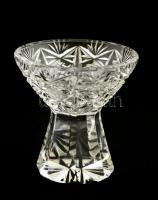 Ólomkristály likőrős poharak (6 db), csiszolt, hibátlan, m:6 cm (6×)