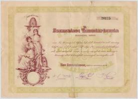 3db-os rossz állapotú részvény tétel, benne: Tiszafüred 1910. "Tiszavidéki Bank Részvénytársasá...
