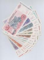 Horvátország / Krajna Szerb Köztársaság 1993. 5000D + 50.000D + 100.000D + 500.000D + 5.000.000D + 1...