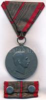 1918. "Sebesültek Érme" cink kitüntetés első sebesülés után járó, mellszalaggal, szalagsáv...