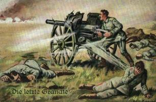 22 db régi K.u.K. katonai motívumlap, közte 2 fotóval, sok lap hátoldalán Tábori Tarackosezred Paran...