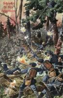 22 db régi K.u.K. katonai motívumlap, közte 2 fotóval, sok lap hátoldalán Tábori Tarackosezred Paran...