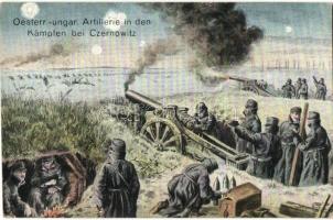 22 db régi K.u.K. katonai motívumlap, közte 2 fotóval, sok lap hátoldalán Tábori Tarackosezred Paran...