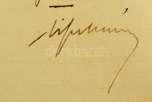 1907 gróf Tisza István (1861-1918) saját kézzel írt levele Szél Kálmán református esperesnek (1838-1...