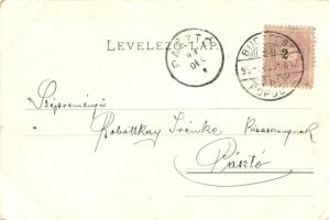 1899 Budapest XIII. Margitsziget, Margit-fürdő. Schmidt Edgar kiadása (EK)