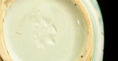 Iparművészi Vállalatos Gorka váza, mázas kerámia, jelzett, hibátlan,m: 16 cm