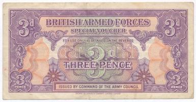 Nagy-Britannia / Katonai kiadás 1946. 3p T:III Great Britain / British Armed Forces 1946. 3 Pence C:F