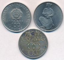 1980. 100Ft Ni "Szovjet-magyar közös űrrepülés" + 1981. 100Ft Ni "FAO I. - Világélelm...