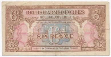 Nagy-Britannia / Katonai kiadás 1946. 6p T:III Great Britain / British Armed Forces 1946. 6 Pence C:F